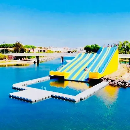 شقة 6 Pers Vue Mer-piscine-parking-clim-wifi آجد